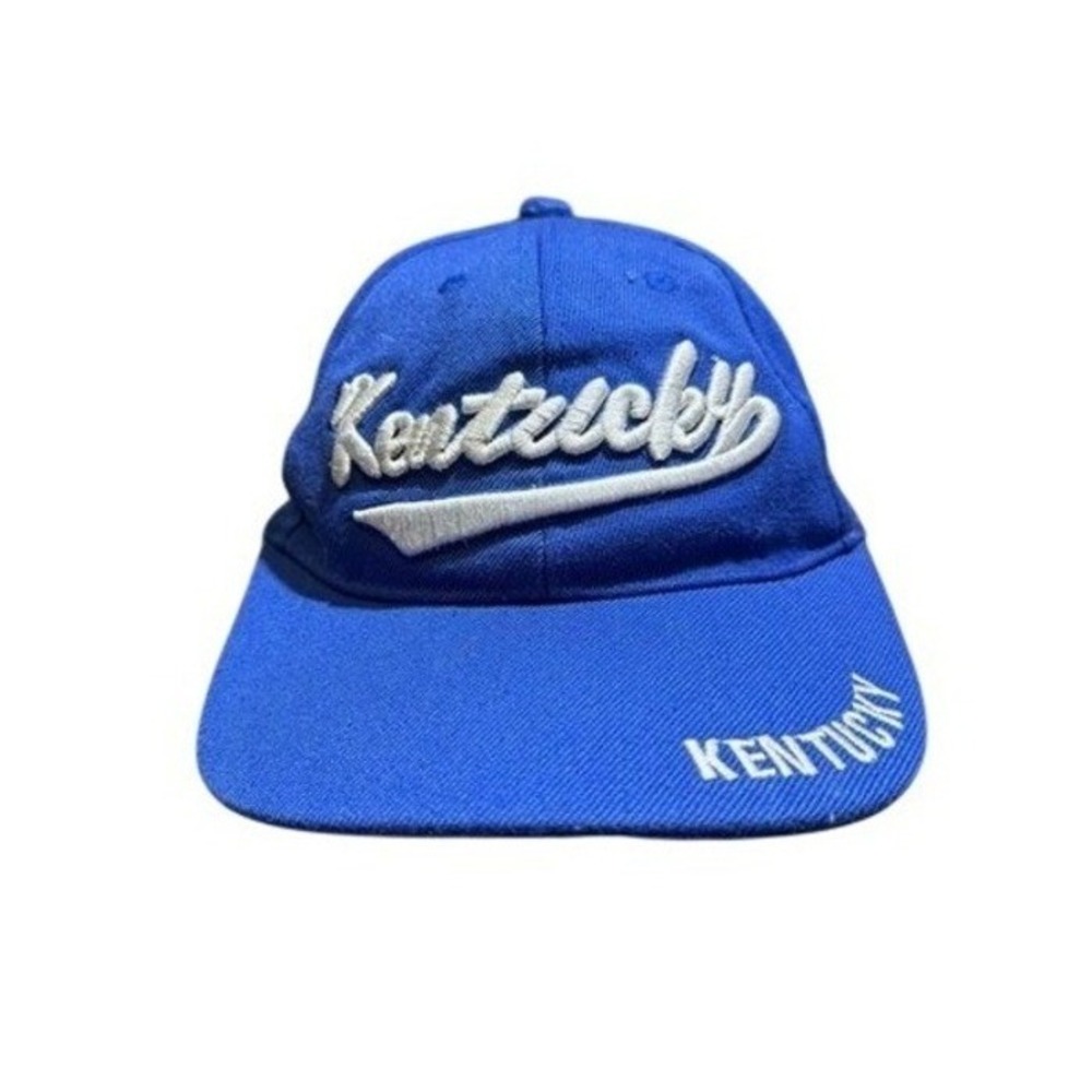 Vintage Kentucky University Football Hat Blue Snapback NCAA Wildcats Mens Cap